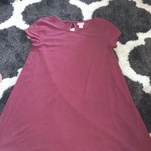 burgundy target dress size small